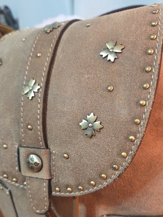 Patrica Nash Suede Studded Wekend Backpack - Taupe main image 16